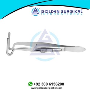 Fórceps de ptosis Berke de 27mm con bloqueo deslizante Mordazas ranuradas longitudinalmente Mordazas largas 2033 - Product Image 6