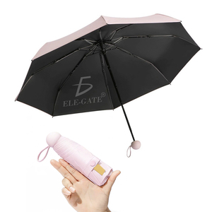 Compact Automatic 8K Nylon Three-Folding <b>Windproof</b> <b>Umbrella</b> with UV Protection Coating Minimalist Design for Travel - Product Image 2