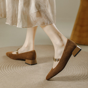 Escarpins à talons hauts et plateforme à bout pointu pour femmes, en cuir souple, confort toute la journée pour le travail - Product Image 4