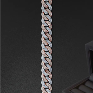 Meilleure vente Unisexe 925 Sterling Silver Iced Diamond Chain New Fashion Style Hip Hop avec Moissanite blanche comme pierre principale - Product Image 4