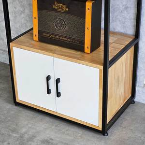 60x40x115cm Rubber Wood Multipurpose <b>Kitchen</b> Shelf Stand KB68048-Microwave Oven & <b>Kitchen</b> <b>Storage</b> - Product Image 6