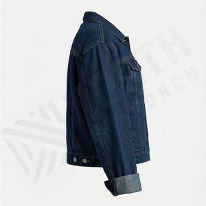 Chaqueta Vaquera Extra Grande de Moda para Hombre, Invierno, la Mejor Calidad, Elegante, con Logotipo Personalizado, Ropa de Abrigo Informal de Moda, Venta al por Mayor - Product Image 3