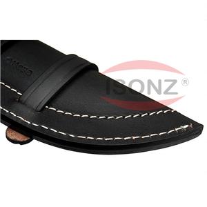 Cuchillos de Damasco de caza de acero inoxidable de alto carbono multifuncional de tamaño personalizado Funda de cuero - Product Image 5