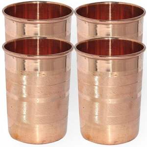 Minimalist copper drinking <b>glass</b> with traditional craftsmanship ideal for eco friendly hydration and wellness support - Product Image 5