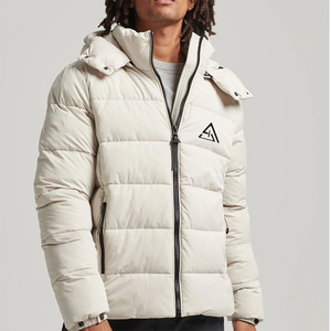 Chaqueta Acolchada Impermeable Ecológica con Cuello Alto y Logotipo Frontal Personalizada para Hombre, Chaqueta de Invierno Acolchada con Burbujas Más Vendida - Product Image 6