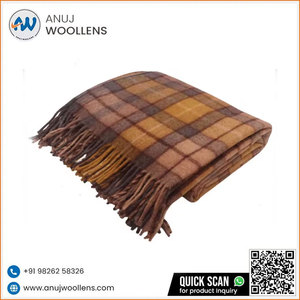 Manta de lana natural Buchanan acogedora y cálida de tamaño completo más vendida al mejor precio - Product Image 6