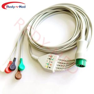 BLT <span class=keywords><strong>Qseries</strong></span> A3 A5 A6 A8 12Pin ECG 5 Cable de plomo Snap Pinch IEC AHA Cable Ecg De 5 Derivaciones Cable de ECG - Product Image 3
