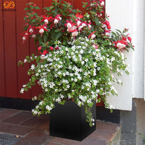 Jardinière de style américain de qualité commerciale, 26 pouces, en acier galvanisé noir, écologique, grande capacité, pour extérieur - Product Image 3