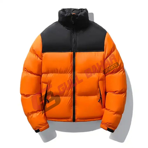 Vente en gros OEM Veste matelassée à col montant pour hommes personnalisée de haute qualité pour l'hiver Logo imprimé Poches Stylish High Street - Product Image 1