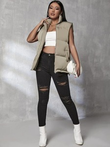 Chaleco acolchado sin mangas de alta calidad para mujer, ropa de calle de algodón y poliéster 100%, chaleco acolchado transpirable - Product Image 6