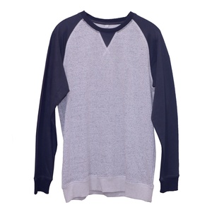 Jersey de algodón personalizado para hombre, sudadera lisa en blanco, Sudadera negra sin capucha para hombre unisex - Product Image 4