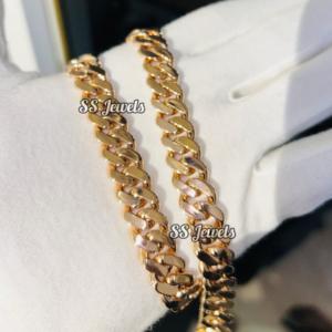 12mm Real VVS1 Moissanite 925 plata esterlina rodio plateado cadena de eslabones cubanos Hip Hop BustDown rapero Miami collar - Product Image 5