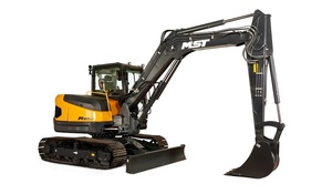 Mini-excavatrice MST M90UF, moteur Yanmar 55,4 kW, 9 tonnes, chenilles compactes, grande portée, balancement de la queue nul, garantie 1 an, pompe principale - Product Image 3