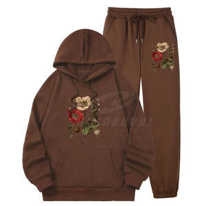 Chándal de mujer de invierno de calidad superior Diseño de dos piezas Tu propio chándal de manga larga para mujer - Product Image 1