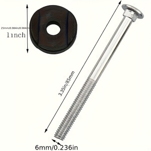 Outils de <span class=keywords><strong>fixation</strong></span> pour <span class=keywords><strong>trampoline</strong></span> extérieur : Vis de stabilisation pour tube, Fixateurs anti-chute, Éléments de <span class=keywords><strong>fixation</strong></span> à vis, Filetage à gauche, Emmanchement hexagonal - Product Image 3