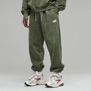 กางเกงวอร์มทรงแบ็กกี้สำหรับผู้ชายกางเกงวอร์มขายาวผ้าฟลีซสำหรับฤดูหนาวกางเกงวอร์มขากว้าง500 GSM กางเกงวิ่งสำหรับผู้ชาย - Product Image 4
