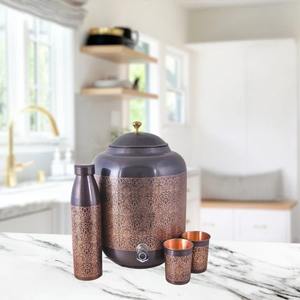 หม้อทำน้ำเย็นทองแดงความจุสูงพร้อมก๊อกน้ำกันรั่วสำหรับเก็บน้ำดื่มในสไตล์เป็นมิตรกับสิ่งแวดล้อมที่บ้าน - Product Image 2