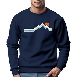 Sudadera de hombre montaña senderismo naturaleza al aire libre estampado cuello redondo pulóver sudaderas para hombre moda Streetwear - Product Image 1