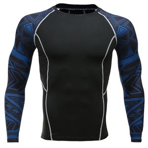 2026 Rashguard personnalisé pour homme, manches longues, pour MMA, BJJ et Jiu Jitsu, 100% Polyester, respirant, séchage rapide, prix de gros - Product Image 4