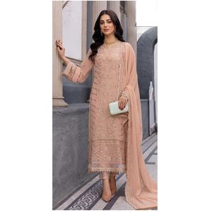 Faux Georgette lourde avec broderie lourde Costume Salwar pakistanais pour mariage et occasion spéciale d'Inde - Product Image 1