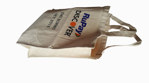 Sac fourre-tout réutilisable grande capacité style bohème en toile de coton avec logo personnalisé, haute qualité, durable, toutes saisons - Product Image 2