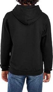 Logo personnalisé sweats à capuche pour hommes 100% coton sweats à capuche pour hommes haute qualité uni personnalisé pleine fermeture éclair sweat à capuche écologique 100% coton fermeture éclair - Product Image 2
