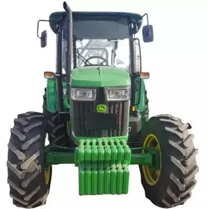 Nueva llegada 90HP maquinaria agrícola equipo John Deer tractores agrícolas Francia