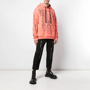 Nouveau pull à capuche surdimensionné de mode Vintage personnalisé 100% coton recadrée taille XL en détresse pour l'impression de bouffée et l'effet de décoloration du soleil - Product Image 3