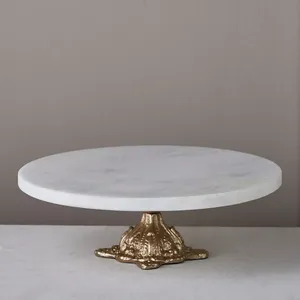 แท่นวางเค้กโลหะนิกเกิลชุบเงินใหม่สำหรับใช้ตกแต่งบ้านและร้านอาหาร - Product Image 5