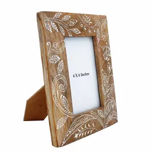 Acacia <b>Wood</b> Wooden <b>Photo</b> <b>Frame</b> in Rectangular Shape for Home Hotel and Restaurant - Product Image 3