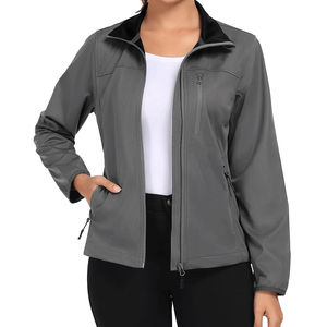 Veste Softshell Femme Meilleure Qualité Randonnée Extérieure Chasse Poches Latérales Vêtement de Travail Respirant Veste Softshell pour Femme 2026 - Product Image 1
