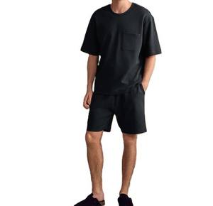 Ensemble de shorts pour hommes en gros sur mesure avec tissu en coton de haute qualité OEM nouveau design et impression de logo pour l'été couleur noire - Product Image 4