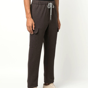 Pantalon de survêtement de jogging d'hiver chaud unisexe, tissu polaire doux, logo de broderie personnalisé, approvisionnement en gros d'usine - Product Image 3