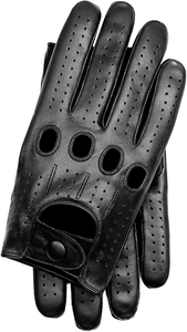 Gants de conduite en cuir véritable de haute qualité pour le cyclisme, la protection au travail, couleur personnalisée, compatibles avec les écrans tactiles, poignet réglable - Product Image 2