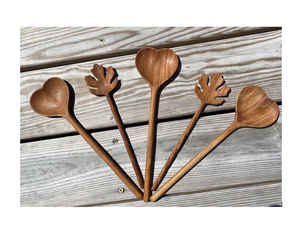 Cuillères en bois naturel de haute qualité: ustensiles de cuisine artisanaux et finis à la main pour les importateurs mondiaux. - Product Image 1