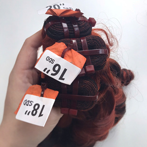 ผมต่อเวอร์จินเวียดนามสีแดงเปียกึ่งหยิกแบบเปียกันยึดติดกัน ราคาขายส่ง - Product Image 3