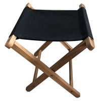 Tabouret de pêche en plein air pliable et créatif, tabouret en bois pour adulte, chaise légère en toile