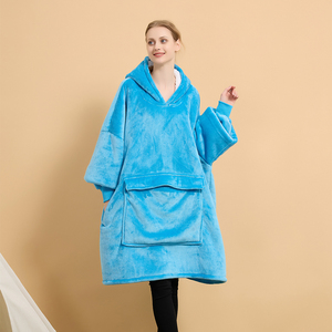 Manta de Sherpa de Poliéster con Capucha, Sudadera Manta Extra Grande para el Invierno - Product Image 5