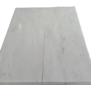 Milky white dolomite marble natural stone with vein, Sandblasted,4mm chamfered 60x90x5cm