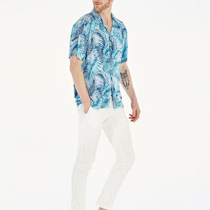 เสื้อเชิ้ตลำลองพิมพ์ลายฮาวายน้ำหนักเบาล่าสุด2026ผ้าถักระบายอากาศได้สไตล์ชายหาดใส่สบาย - Product Image 6