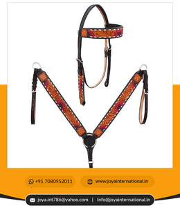 ORSE estestern eather ooled rieadstall Ridle rereast ollollar ACK et uustom estestern riridle plegable - Product Image 5