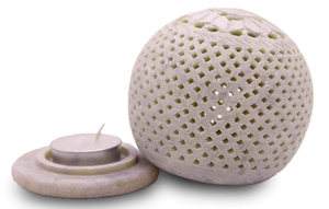 Portavelas Cónicos de Lujo en Vidrio de Mármol, Decoración Elegante para Bodas y Fiestas - Product Image 6