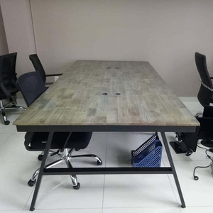 Escritorio Modular Contemporáneo de 4 Piezas (240x120) con Patas de Acero, Madera Melamínica y Fácil Montaje - Product Image 5