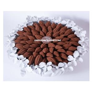 Tazón de Metal para Chocolate con flores blancas, mesa decorativa de diseño, tazón dulce, calidad Premium, hecho a mano, lujo, nuevo tazón de Chocolate elegante - Product Image 1