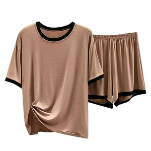 Tenues d'été 2 pièces pour hommes, T-shirt à épaules tombantes respirant et short, style oversize, tendance, vente en gros, design à manches courtes - Product Image 6