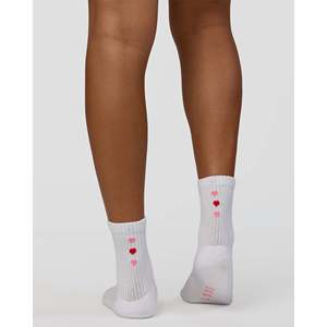 Calcetines de Tobillo Tejidos Cálidos para Invierno, Nailon Transpirable con Bordado de Personajes, Talla Única, Color Blanco Marshmallow - Product Image 3