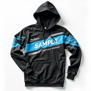 Sweat à capuche surdimensionné durable pour hommes, personnalisez votre pull streetwear, sublimé, 100% polyester, coton mélangé, toucher décontracté - Product Image 3