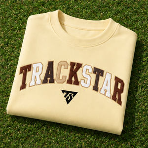 Sudadera de cuello redondo con letras estilo universitario multicolor amarillo pálido para mujer, de corte holgado, larga, estilo Trackstar, OEM, marca privada - Product Image 6