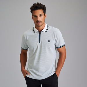 Polo de Alta Calidad con Logotipo Personalizado, Cierre de Cremallera 1/4, Sublimación, 180 Gsm, Algodón, Camiseta Polo, Ropa de Golf, Camiseta con Cuello para Hombre - Product Image 1