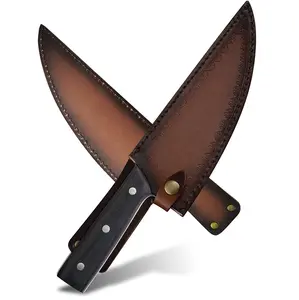 Hot Selling Chef Messer Scheide 8 Zoll Leder Messer Fall für Küchenchef Messer mit Gürtels ch laufe